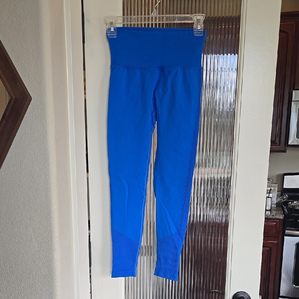 Vibrant Blue High-Waisted Leggings